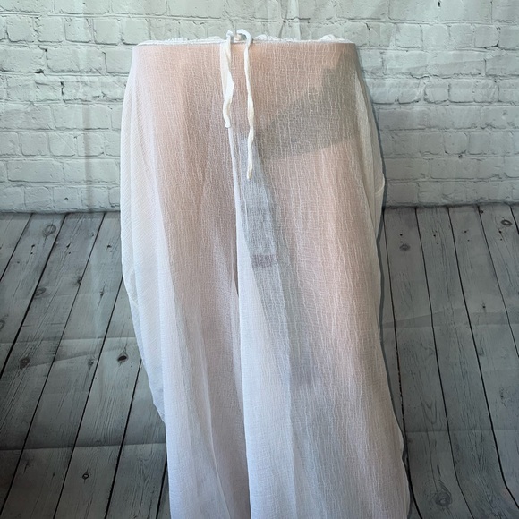 AQ Sport Pants - AQ Sport white see through pants size 3X